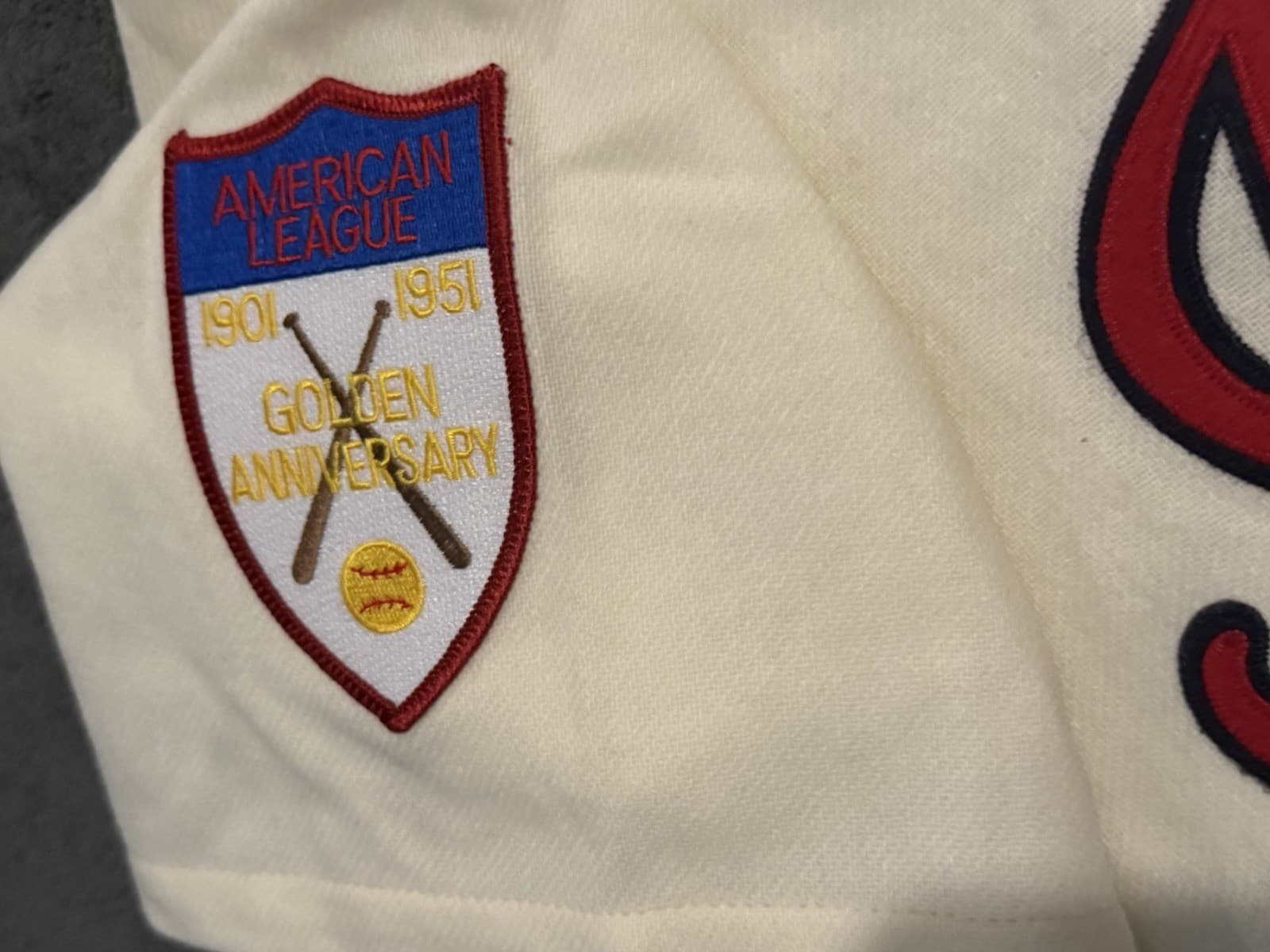 Larry Doby Cleveland Indians Authentic Mitchell & Ness Jersey Size 52 1951 - image 4