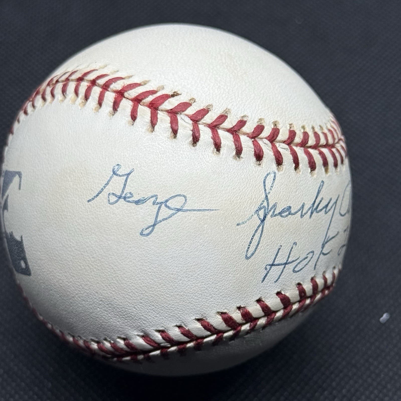 George Sparky Anderson HOF 2000 Full Name Signed Baseball Reds JSA COA - image 2