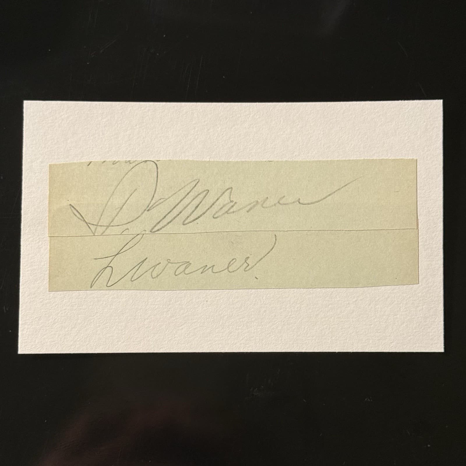 Paul Waner Lloyd Waner Signed Index Card Cut Auto 3x5 JSA LOA HOF Pirates