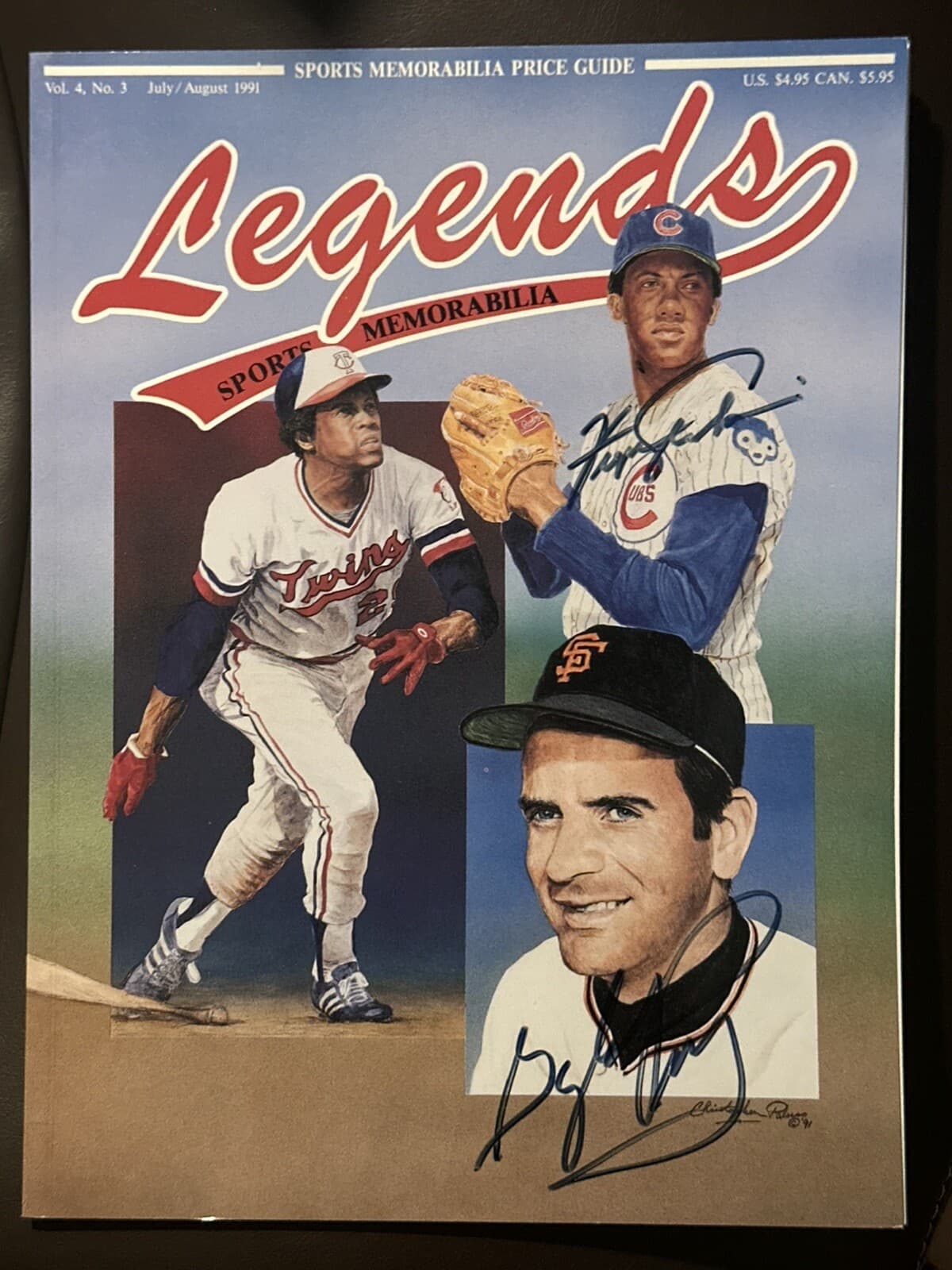 Gaylord Perry Fergie Jenkins Signed Legends Magazine HOF Cubs Giants JSA LOA