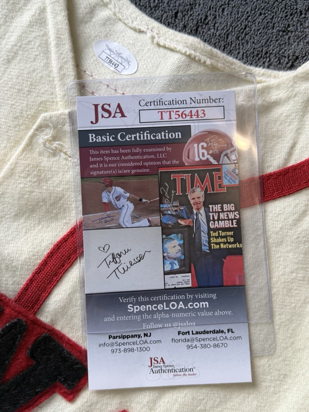 Rick Ferrell Signed Vintage St Louis Browns Jersey Baseball JSA COA HOF - image 3