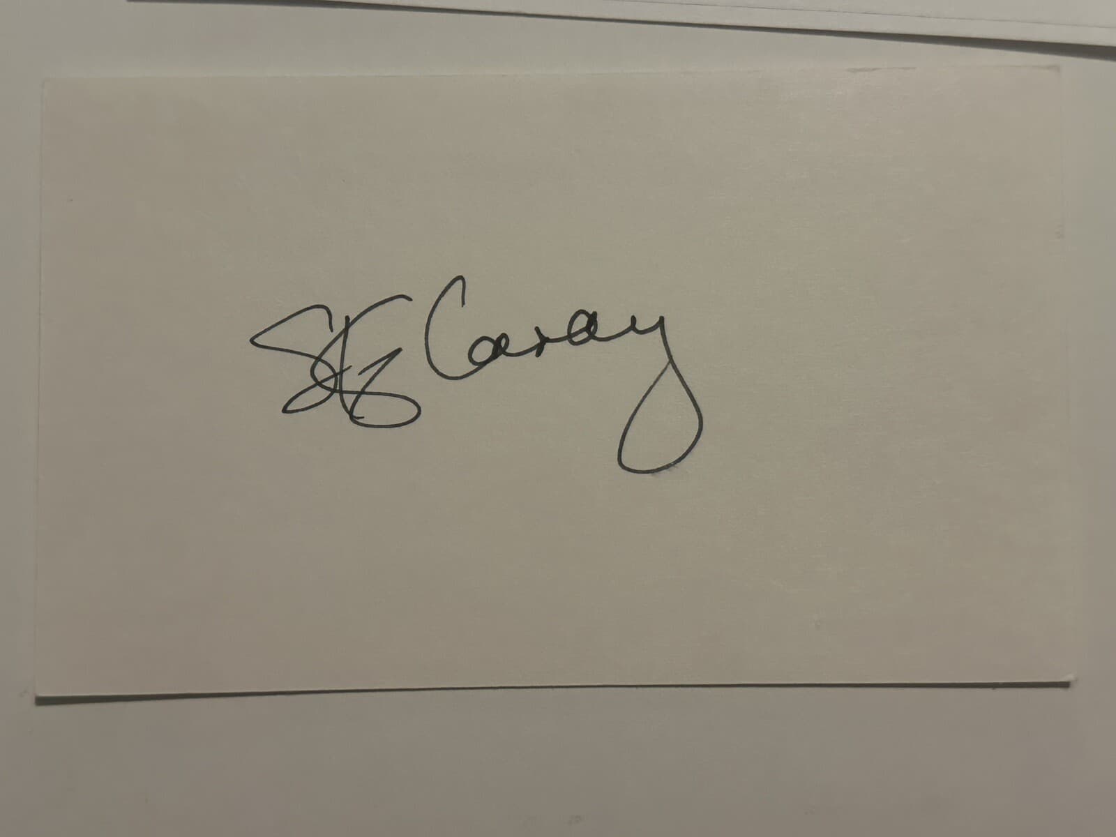 Skip Caray Signed Index Card 3x5 Atlanta Braves JSA LOA 