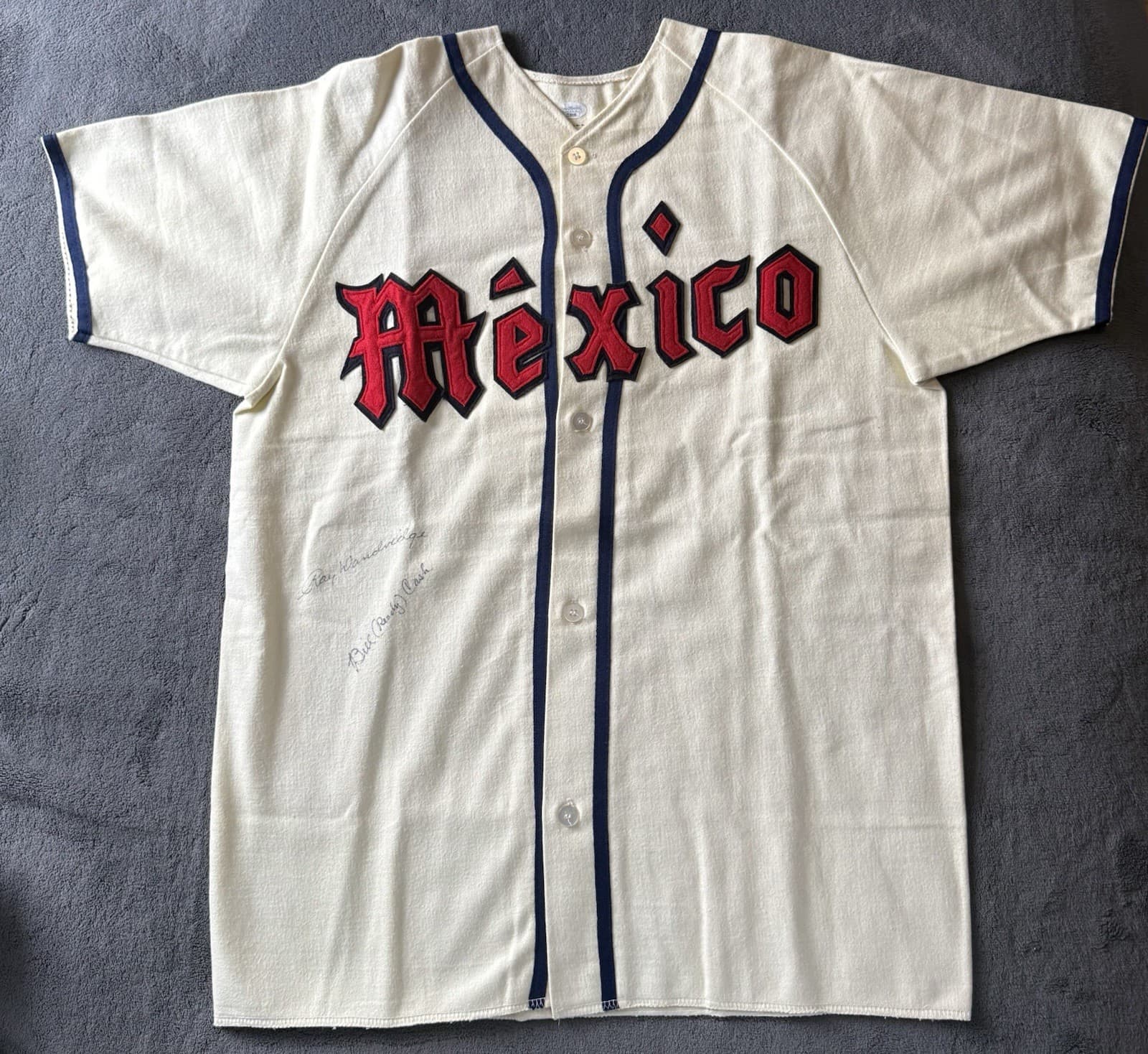 Ray Dandridge Signed Vintage Mexico Jersey Baseball JSA COA HOF (Bill Cash)