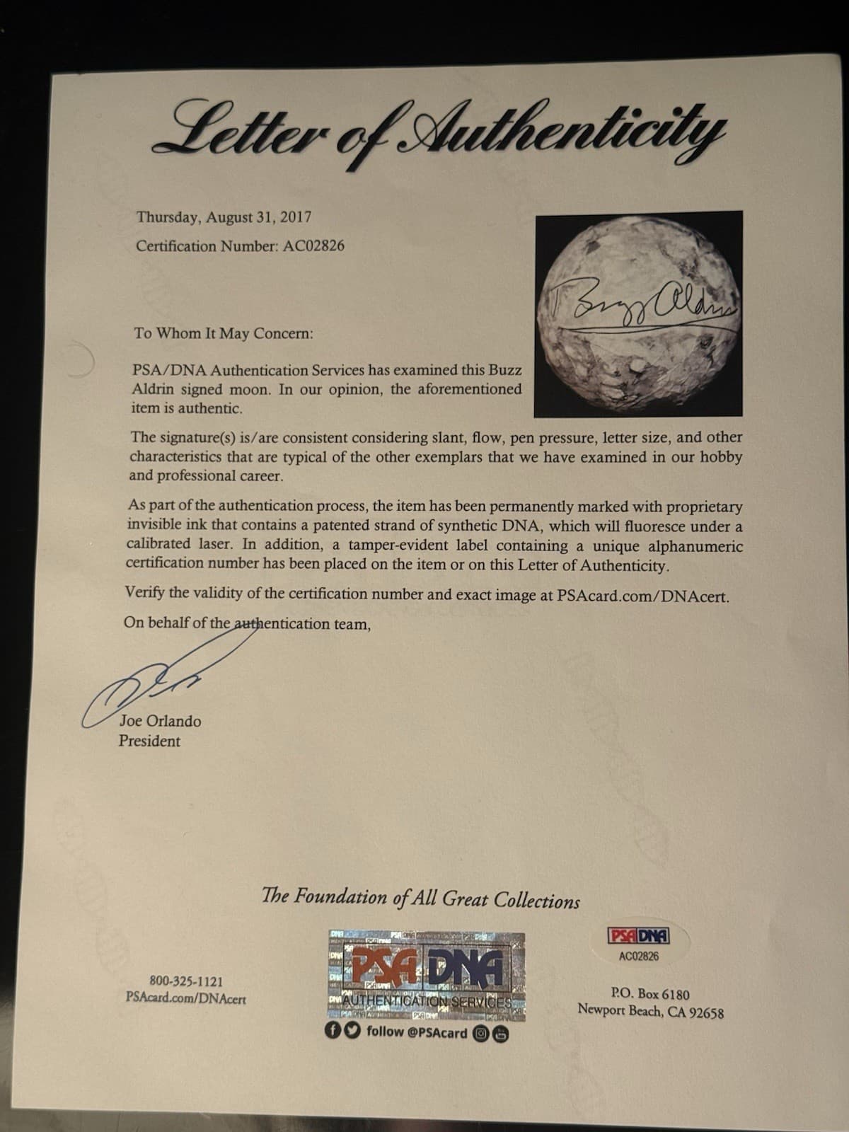 Buzz Aldrin Apollo 11 Signed Moon Astronaut Moonwalker Baseball Size PSA/DNA LOA - image 4
