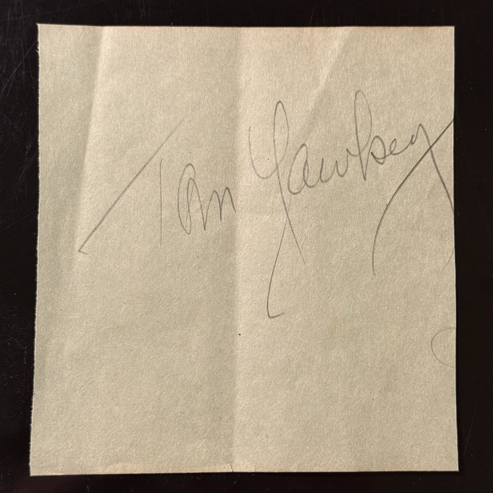 Tom Yawkey Signed Album Page 4x4 HOF Boston Red Sox Owner Cut, Not Index Card