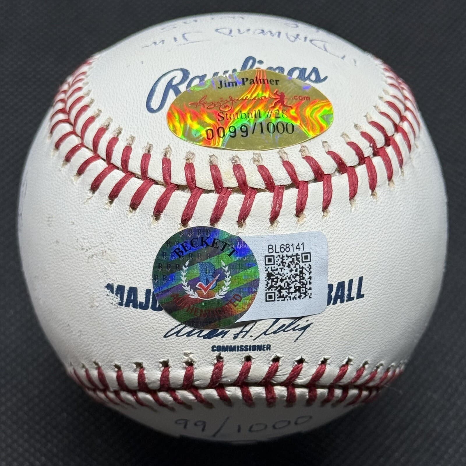 Jim Palmer 15x Stat Signed Baseball Reggie Jackson COA Beckett Orioles HOF 2 - image 6