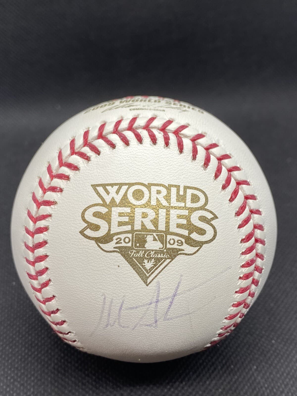 Hal Steinbrenner Signed 2009 World Series Logo Baseball New York Yankees RARE!