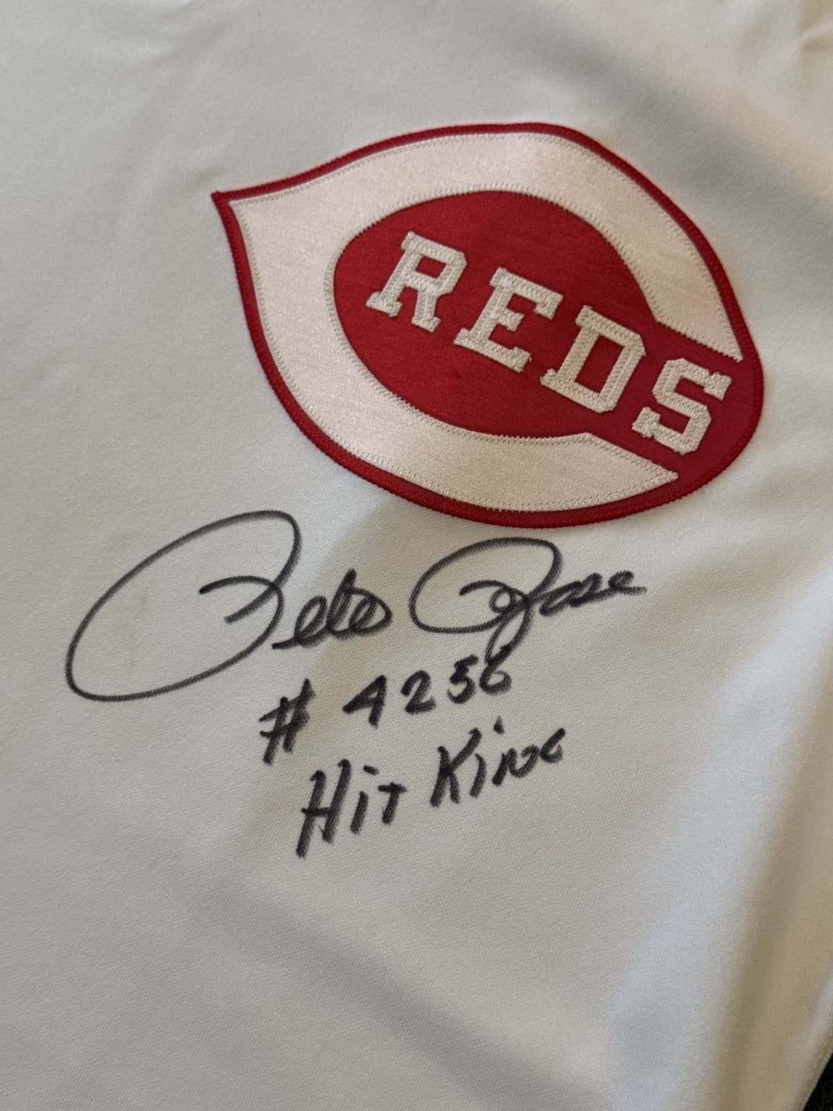 Pete Rose Signed Cincinnati Reds Jersey Baseball Rawlings 4256 Hit King JSA COA - image 2