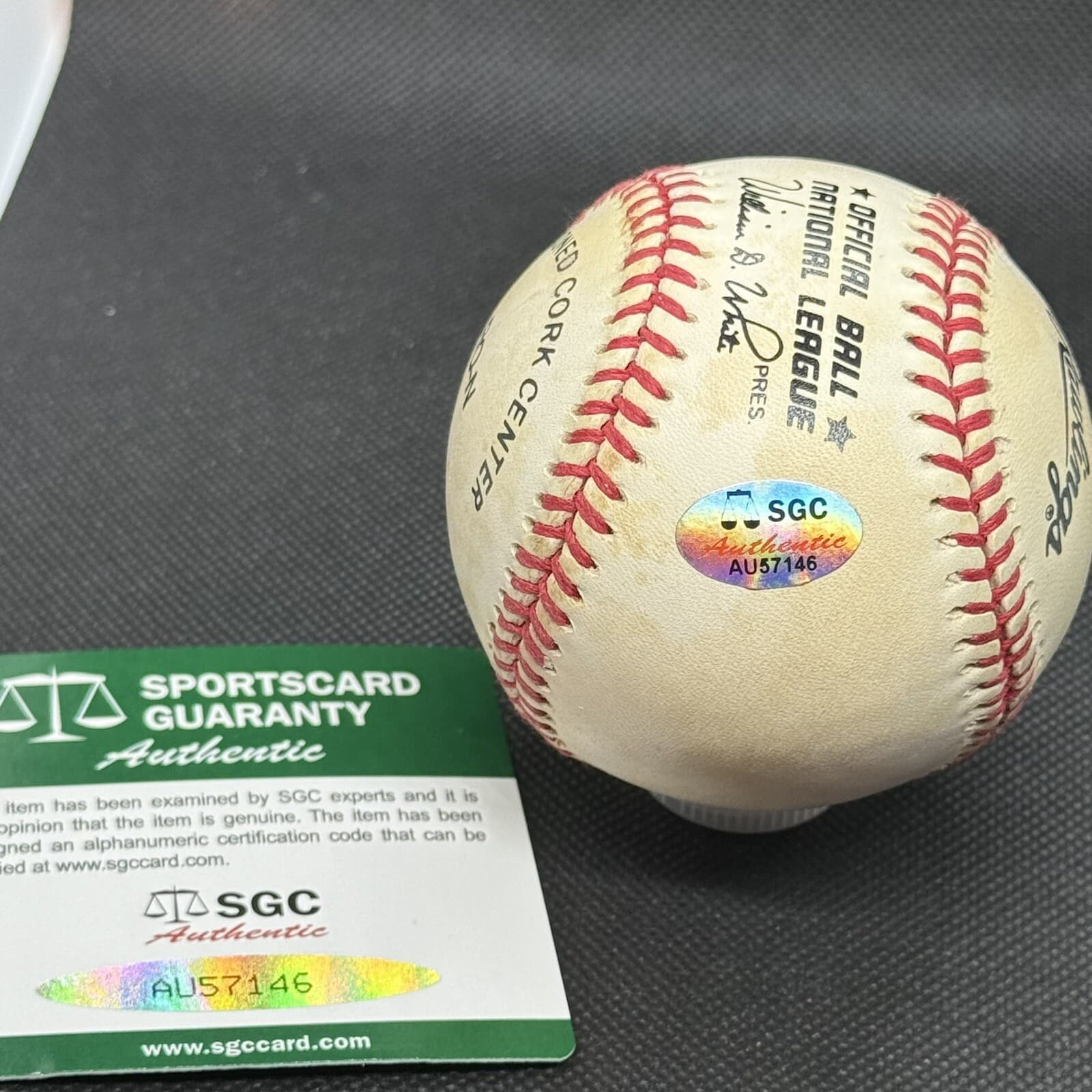 Mookie Wilson Bill Buckner Signed Baseball SGC COA Mets 1986 Red Sox - image 2