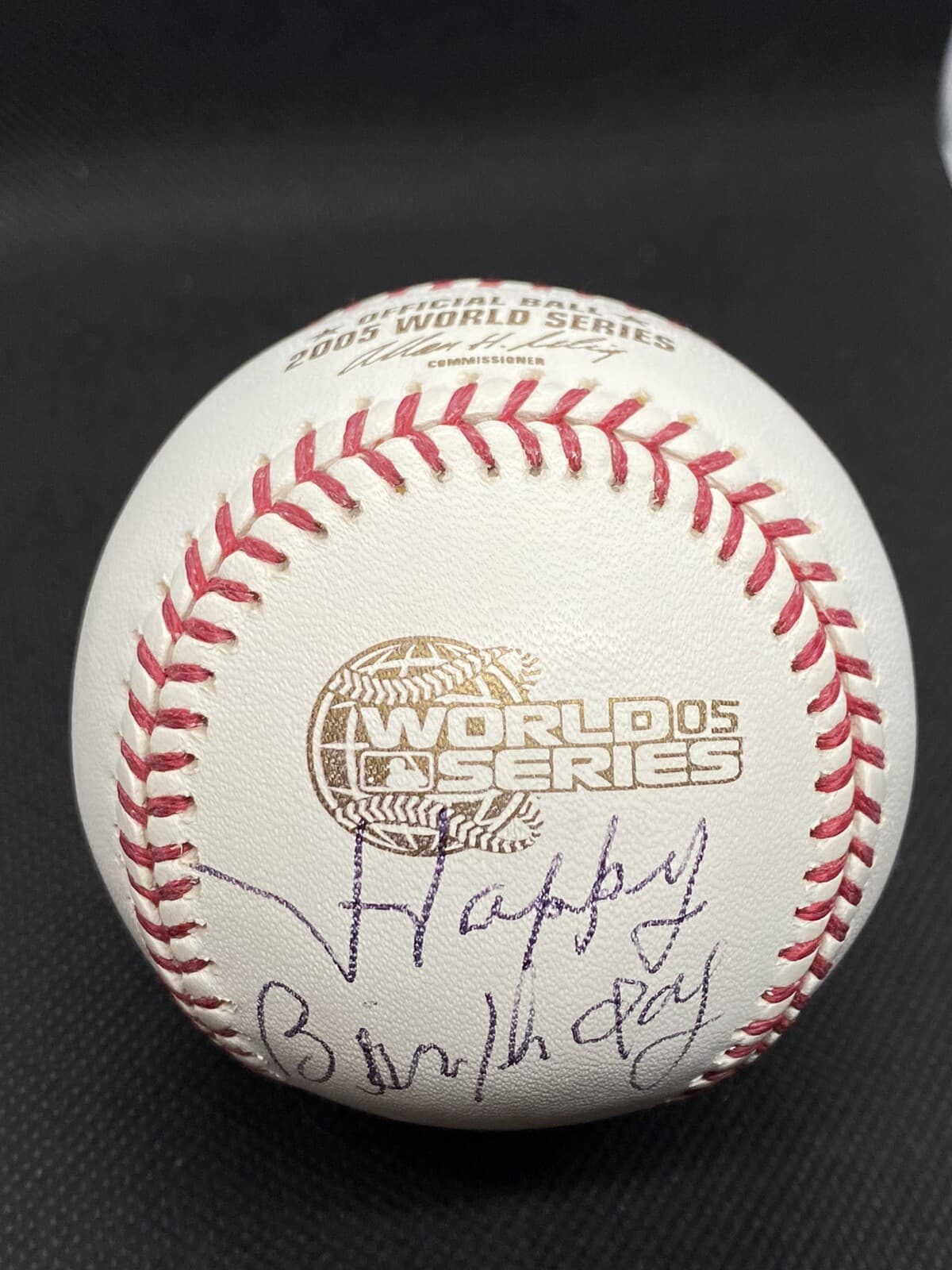 Minnie Minoso Signed 2005 World Series Baseball Happy Birthday #9 White Sox HOF - image 2