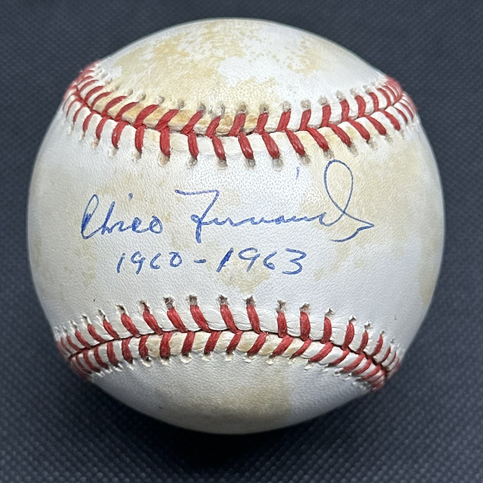 Chico Fernandez Signed Baseball JSA LOA Detroit Tigers Mets Phillies Dodgers