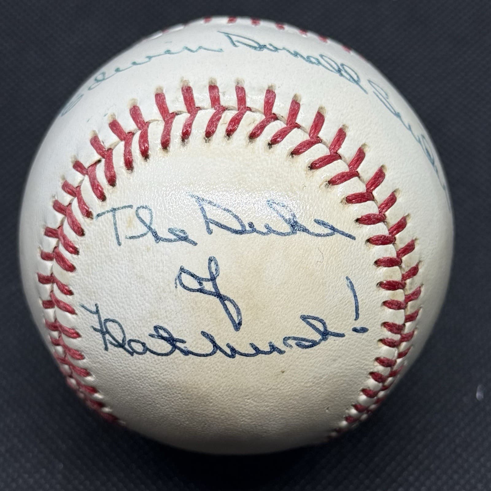 Edwin Donald Duke Snider Full Name Signed Baseball Barry Halper Collection HOF - image 2