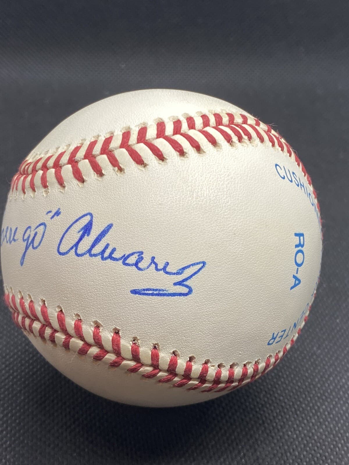 Rogelio Alvarez Borrego Signed Baseball Full Name RARE Reds Senators - image 3
