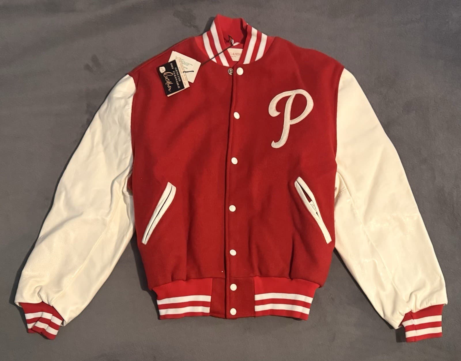 1950 Philadelphia Phillies Mitchell & Ness Wool Leather Bomber Jacket NEW W TAG