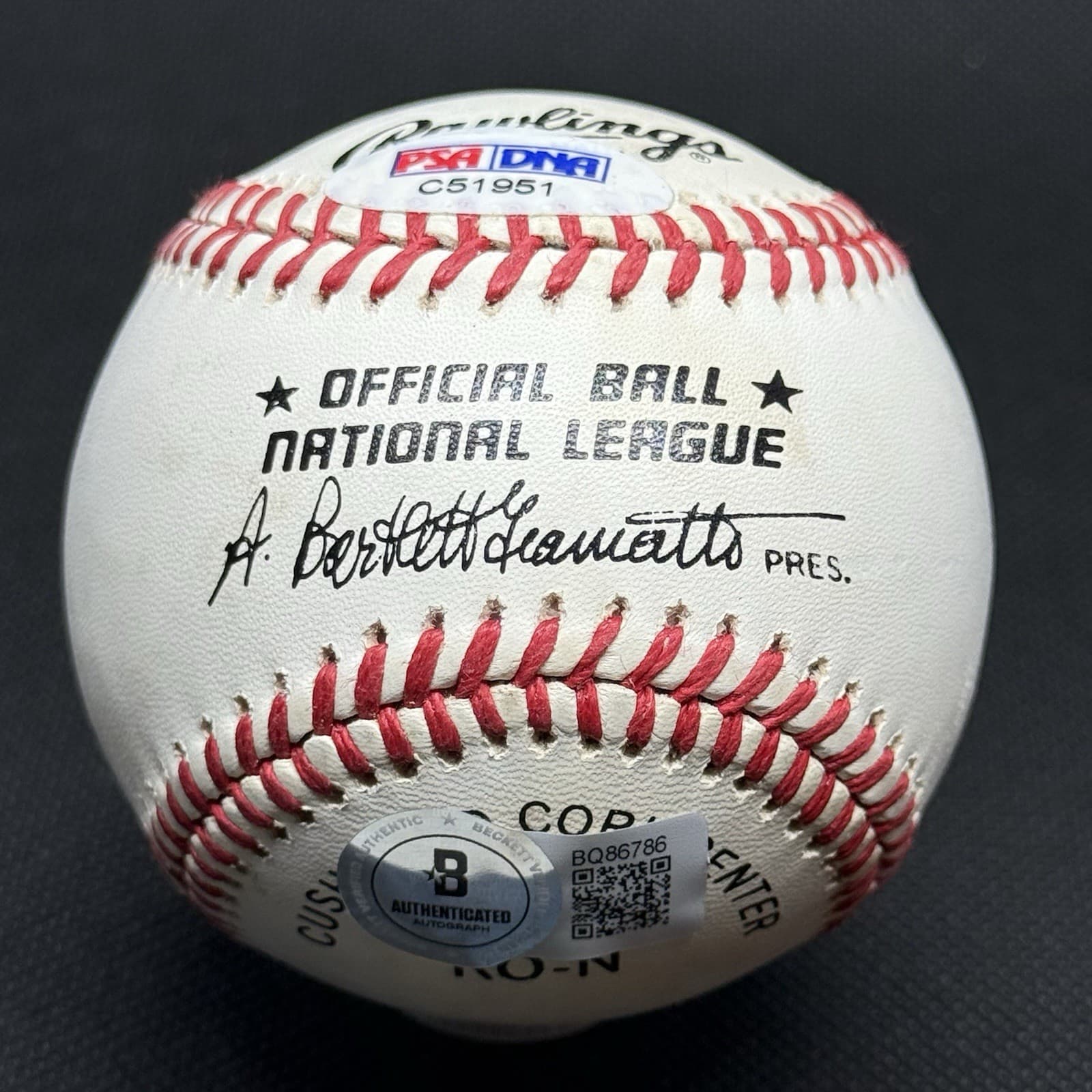 Bill Terry HOF 1954 Signed Baseball PSA/DNA COA New York Giants Graded 7.5 - image 2