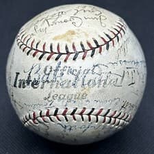 1930 Babe Ruth Signed Baseball JSA LOA Buffalo Bisons New York Yankees ONL HOF