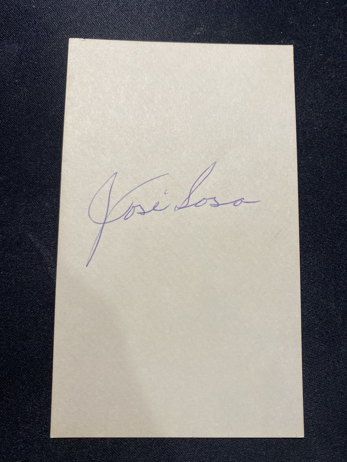 Jose Sosa Signed Index Card JSA LOA Houston Astros RARE