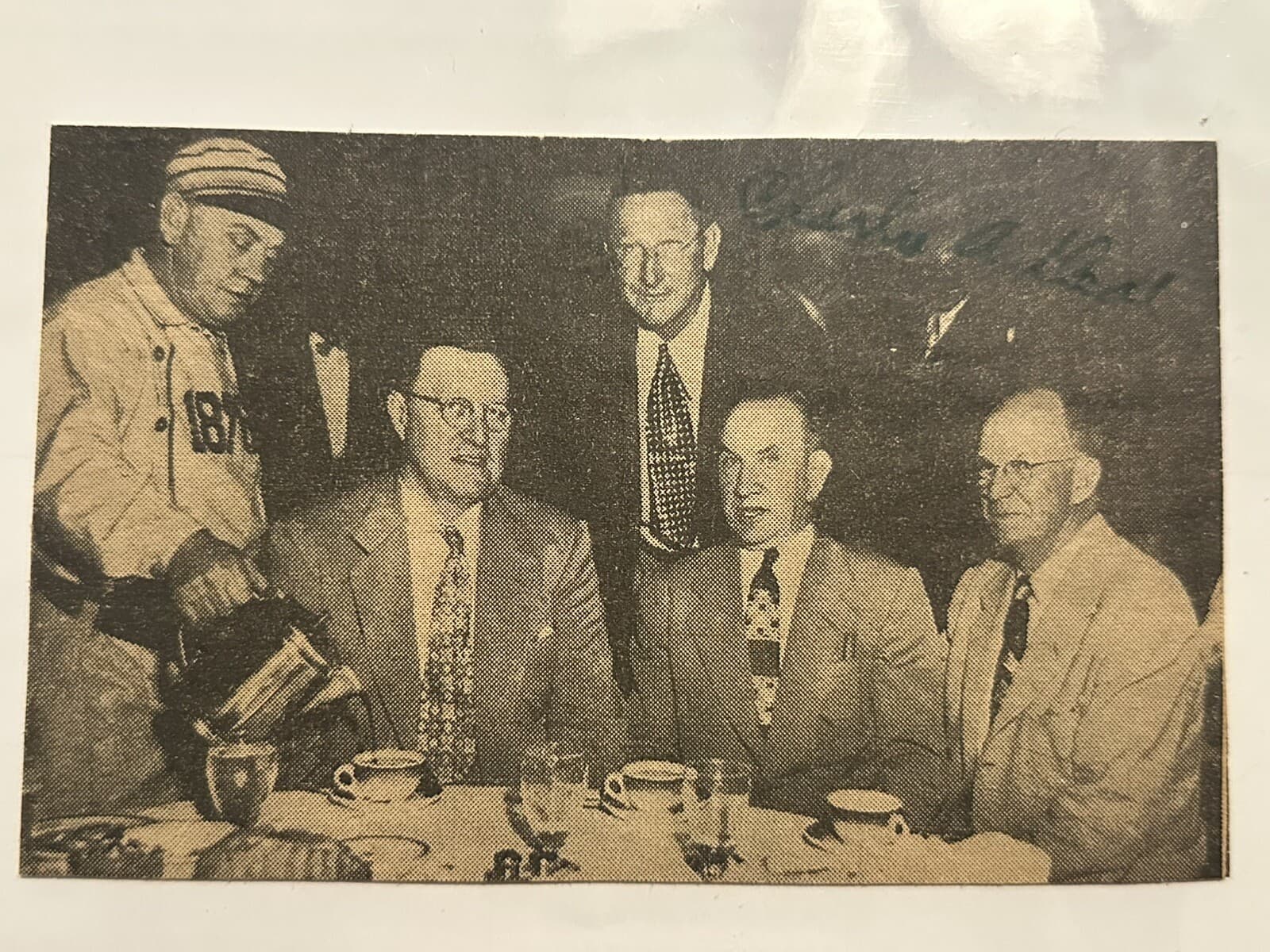 Charles A Charlie Deal Signed 4x6 Newspaper Photo Chicago Cubs Braves 
