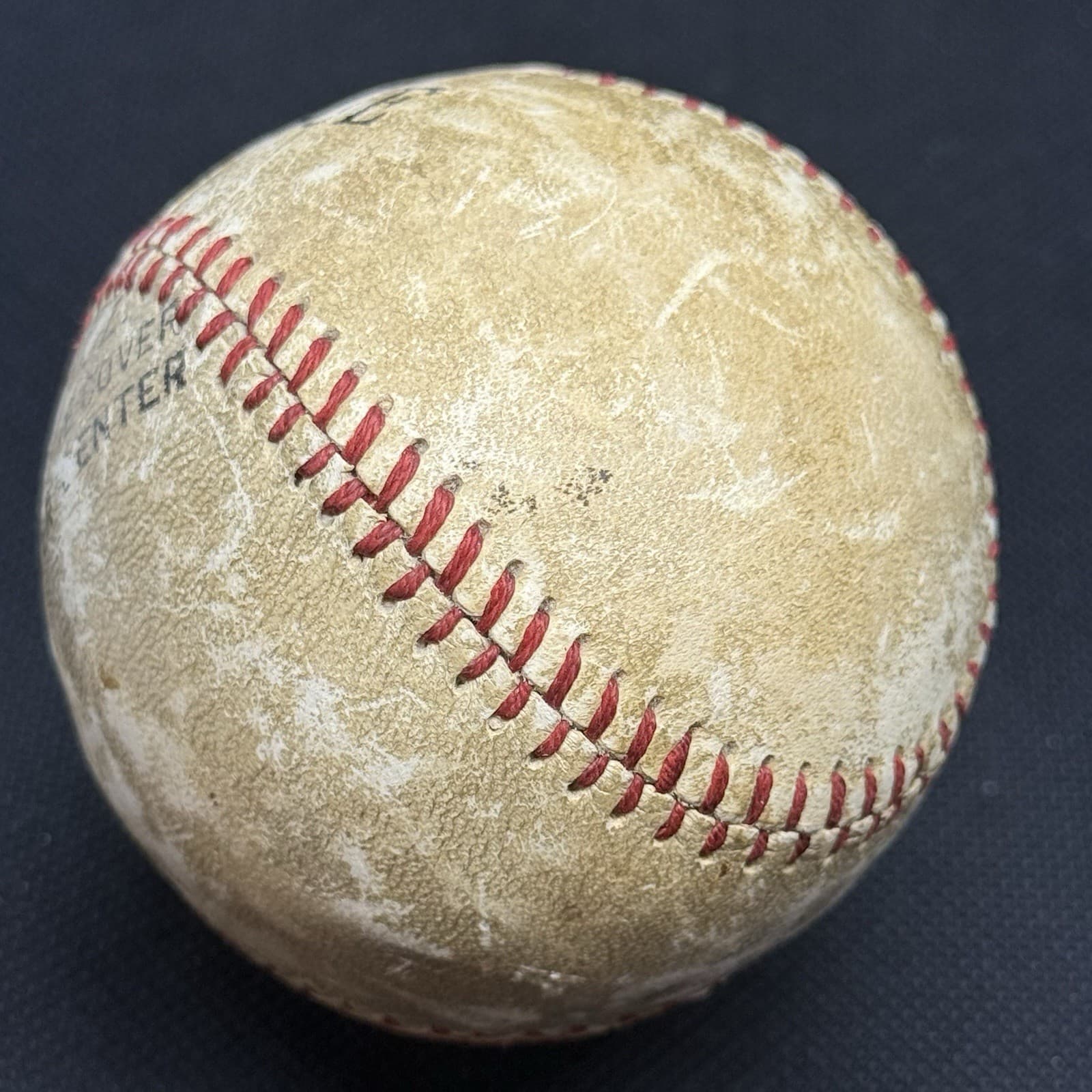 Lou Gehrig Displays as Single Signed Baseball JSA LOA New York Yankees HOF - image 3