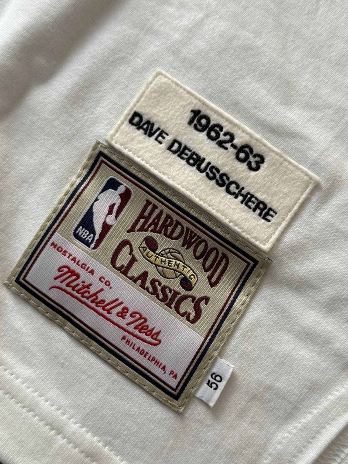 Dave DeBusschere Detroit Pistons Authentic Mitchell & Ness Jersey Size 56 1962 - image 3