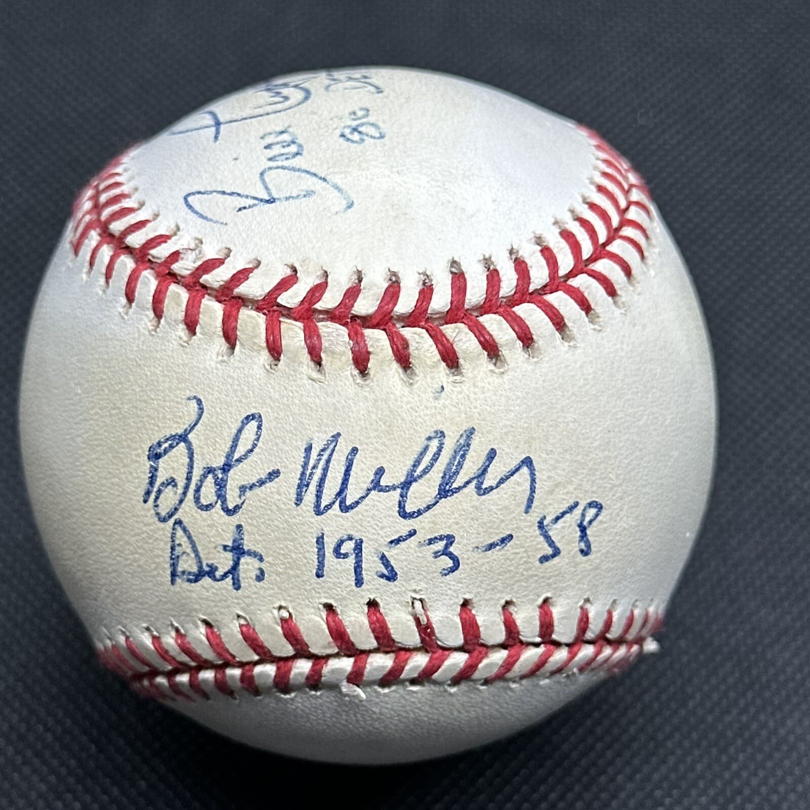 Bob Miller Bill Campbell Signed Baseball JSA LOA Detroit Tigers