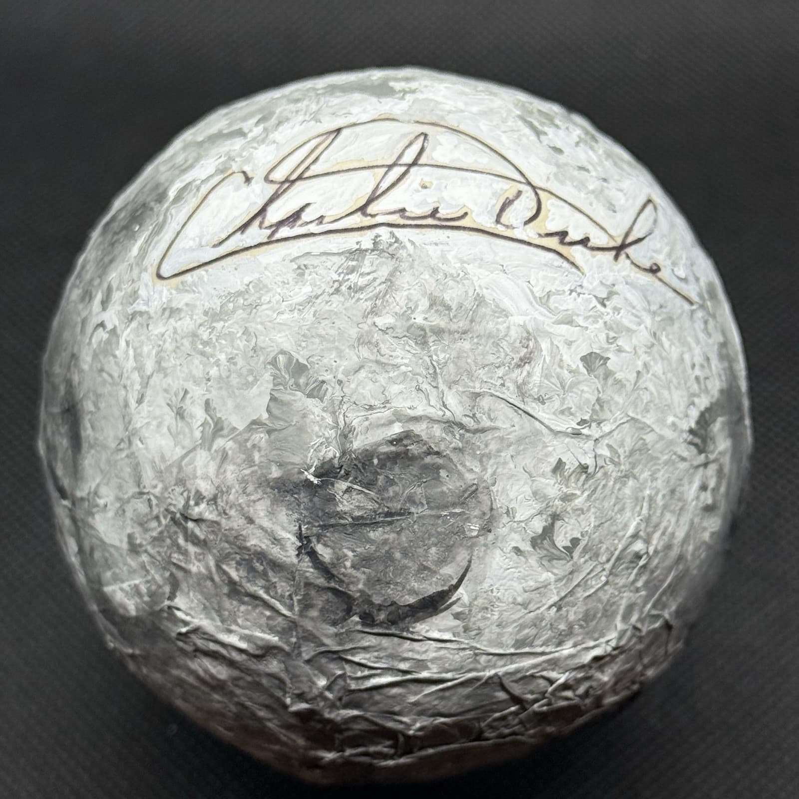 Charlie Duke Apollo 16 Signed Moon Astronaut Moonwalker Baseball Siz PSA/DNA LOA - image 2
