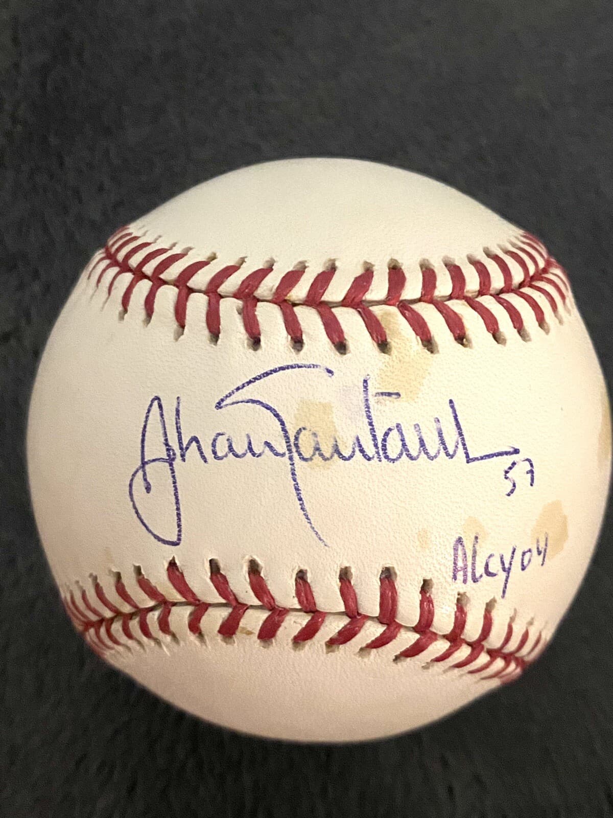 Johan Santana AL Cy 04 Signed Baseball Cy Young New York Mets Minnesota Twins