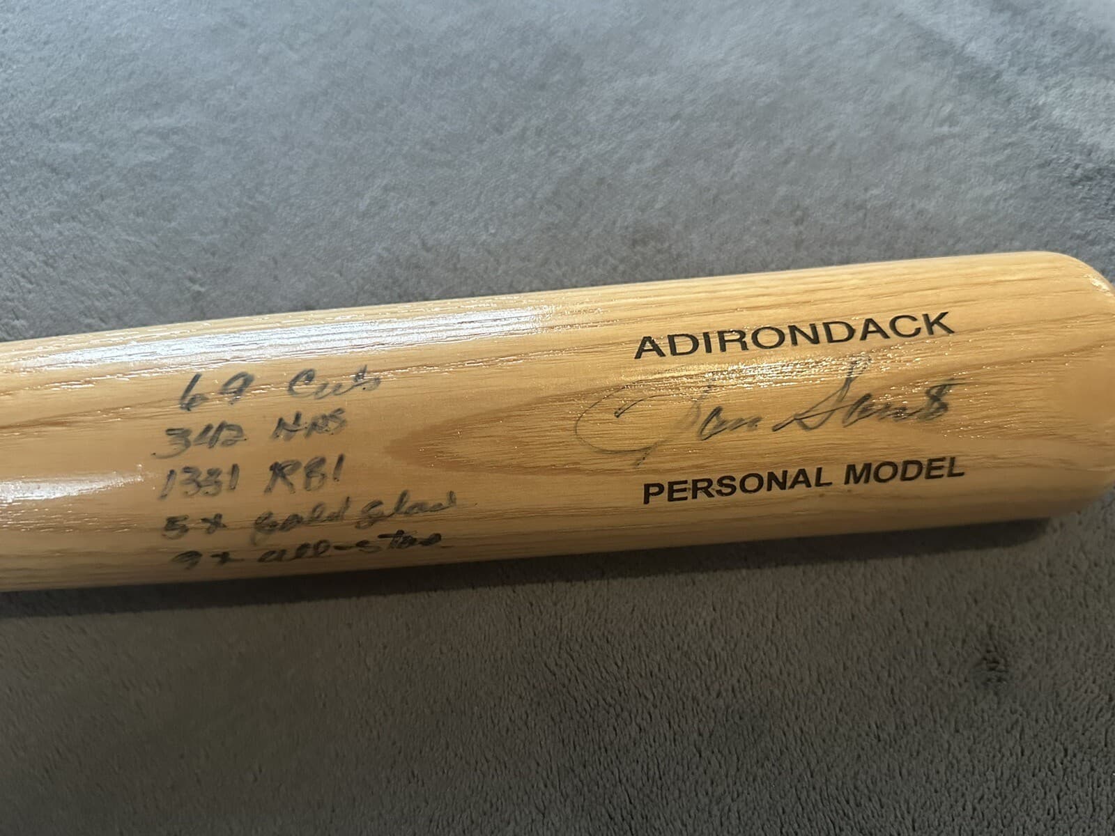 Ron Santo Signed 7x Stat Bat Signed Bat Full Sized JSA LOA Sids Graphs COA Cubs - image 2