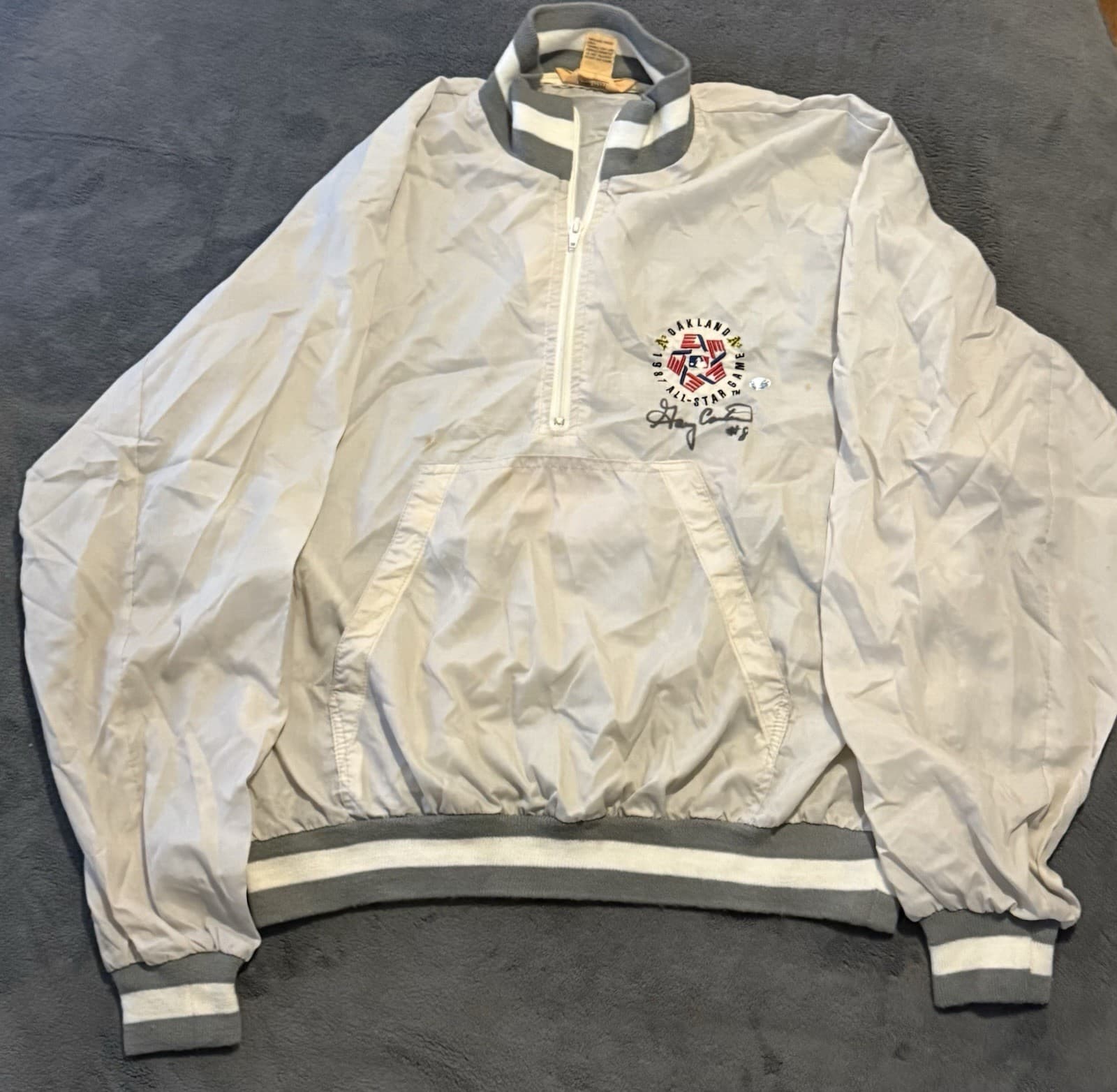 Gary Carter Game Used Signed 1987 All Star Game Jacket Mets Carter COA