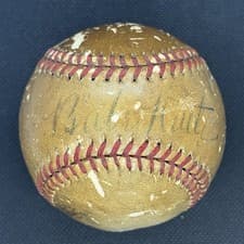 Babe Ruth Signed Baseball JSA LOA New York Yankees HOF BOLD HUGE AUTO!