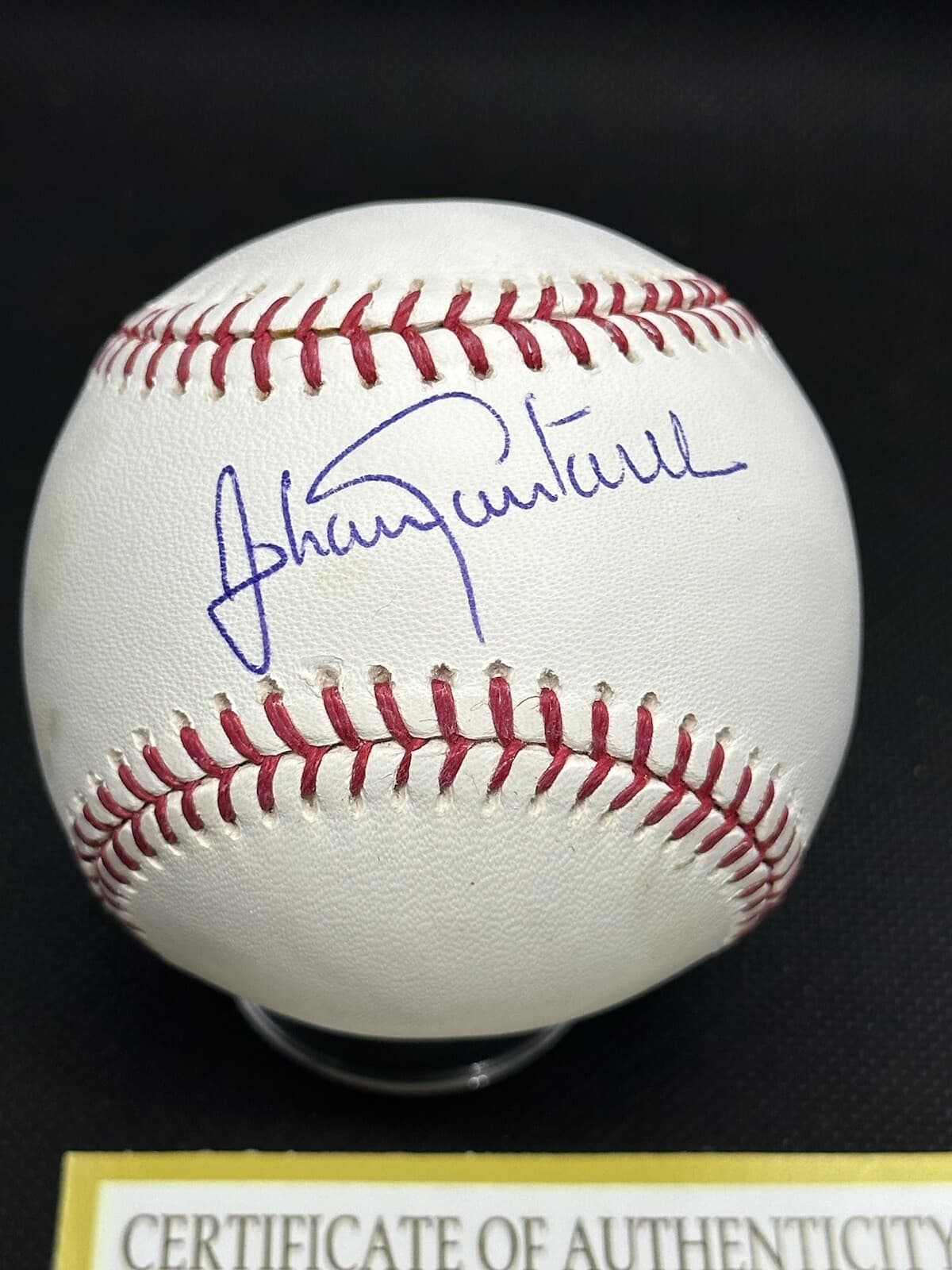 Johan Santana Signed Baseball Elite COA New York Mets Minnesota Twins HOF