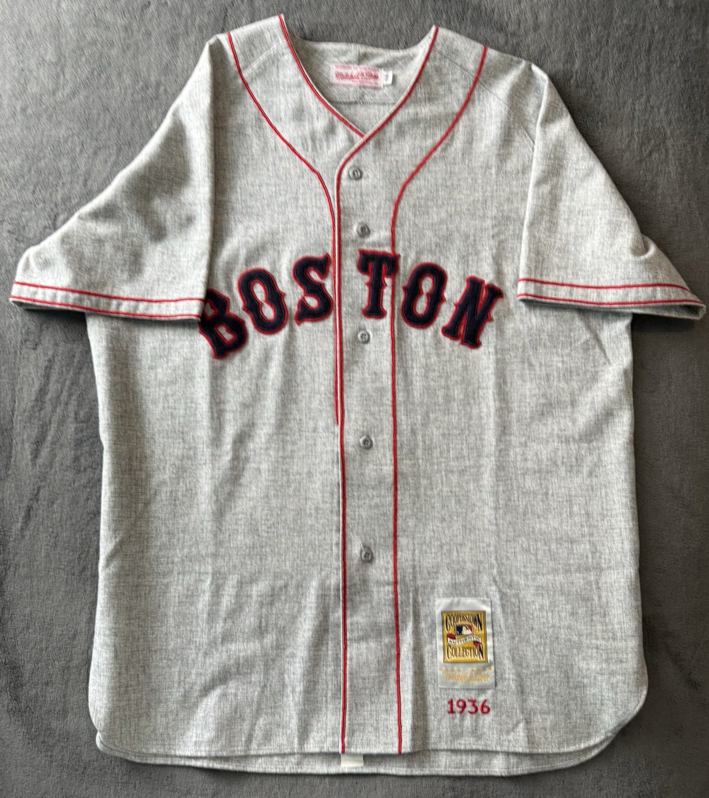 Jimmie Foxx Boston Red Sox Authentic Mitchell & Ness Jersey Size 48 1936