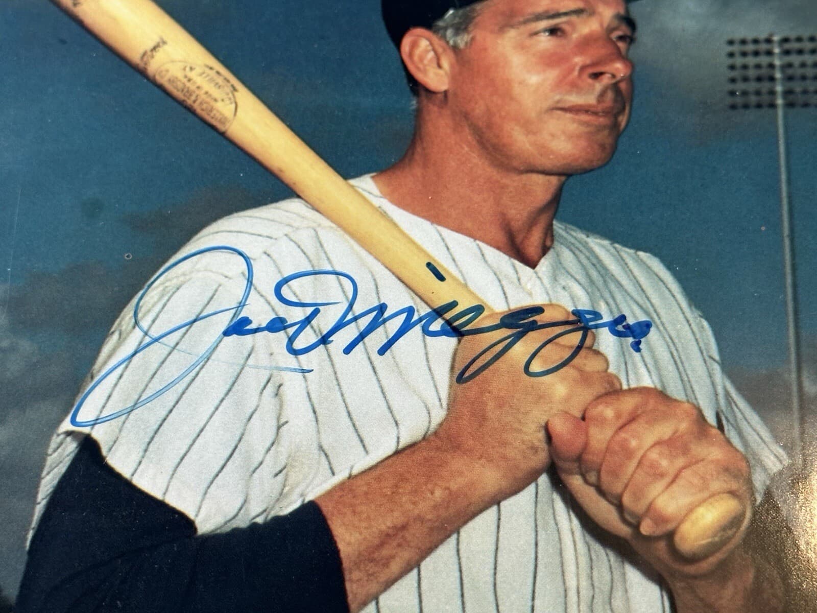 Joe DiMaggio Signed 8x10 Photo CAS COA New York Yankees HOF - image 2