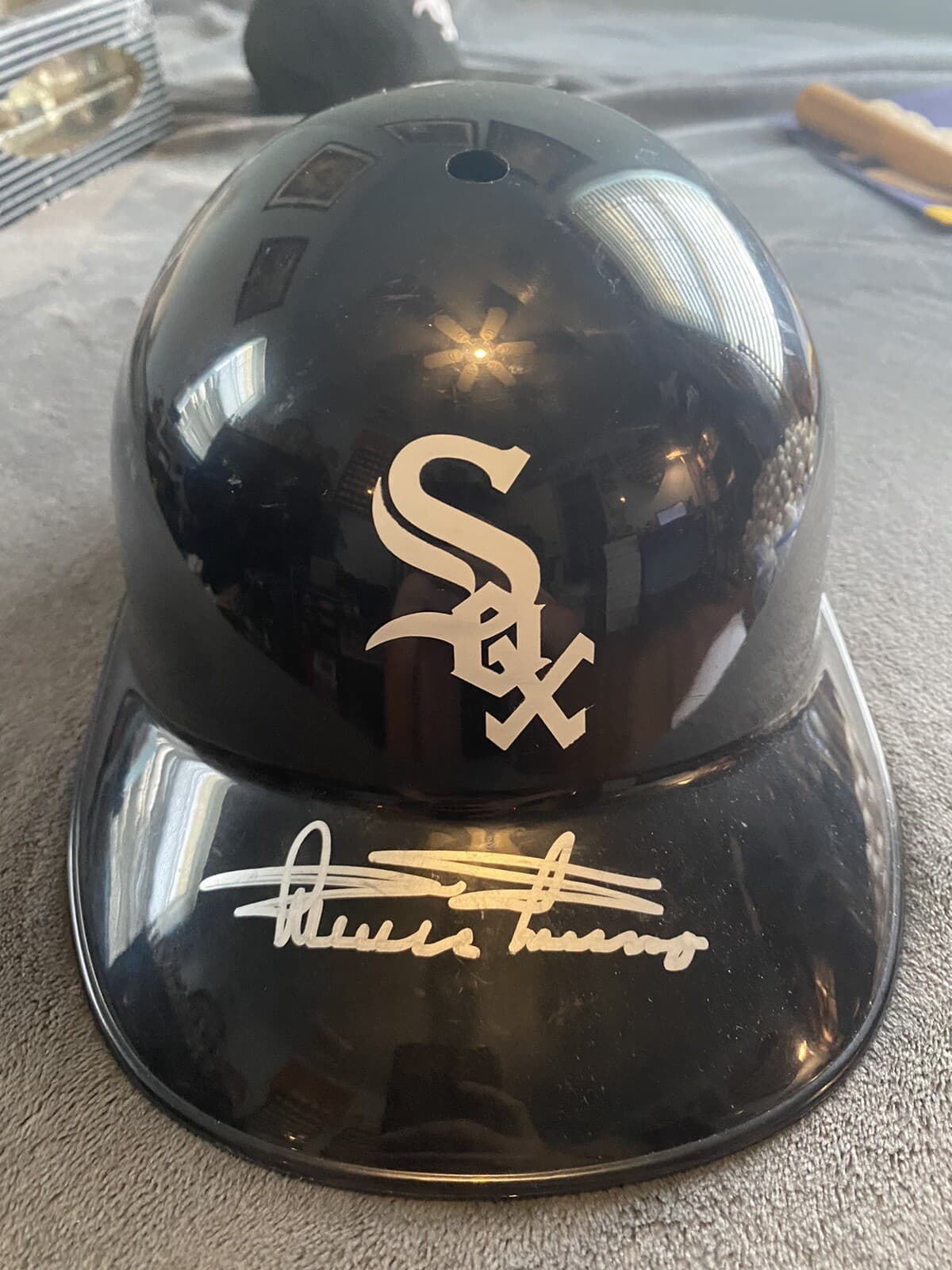 Minnie Minoso Signed Helmet Chicago White Sox HOF Hall of Fame 2022 Schwartz COA