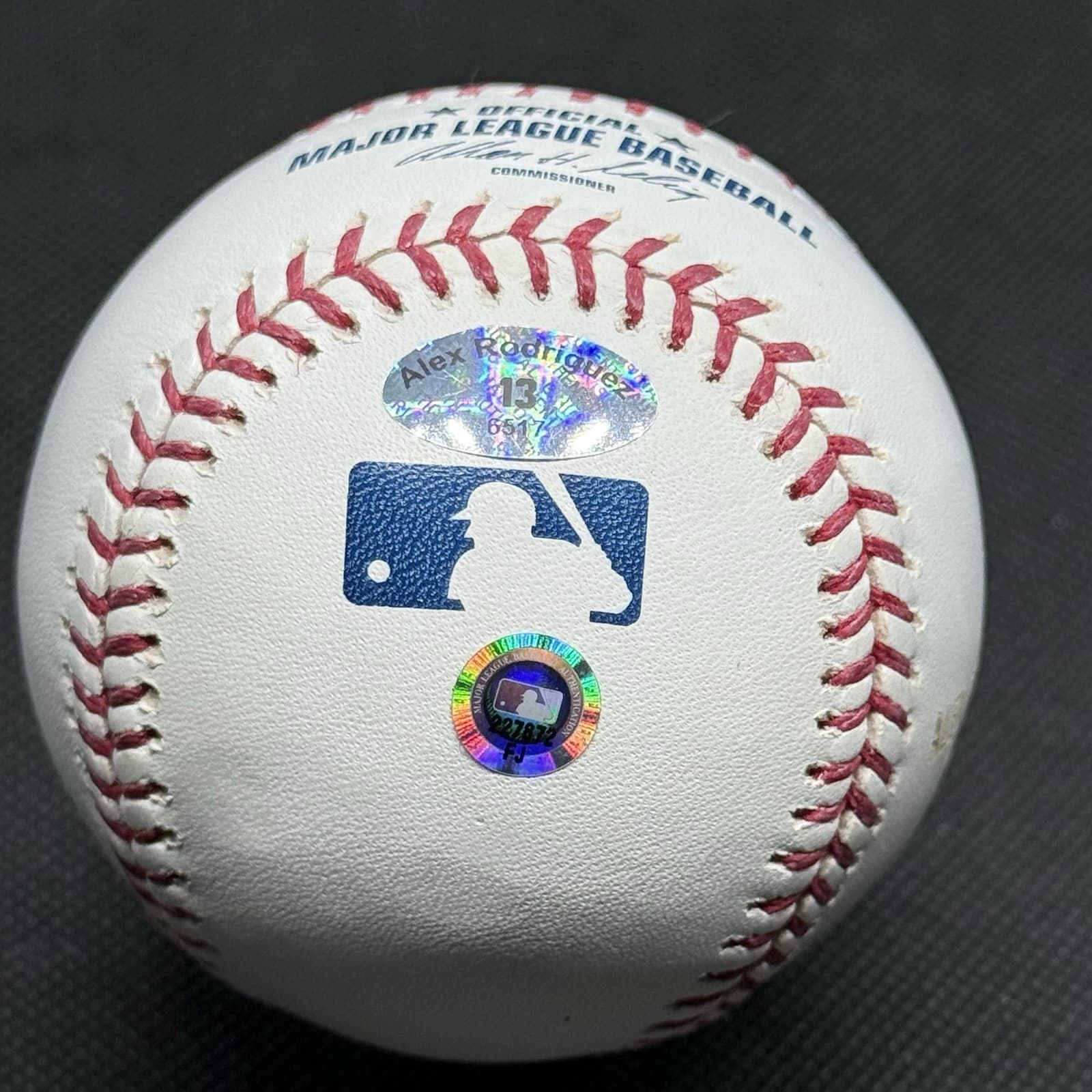 Alex Rodriguez Youngest to 600 HR Signed Baseball MLB Authentication COA Yankees - image 2