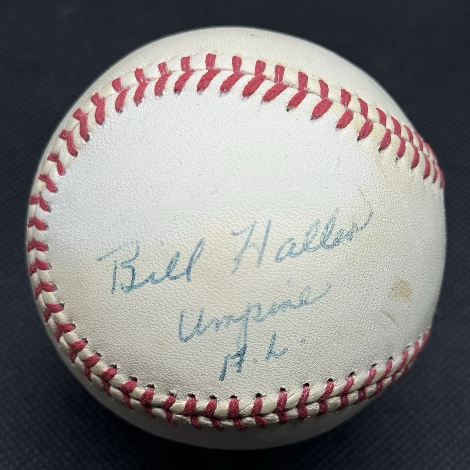 Bill Haller AL Umpire Signed Baseball JSA COA BAS Earl Weaver Liar Fight RARE