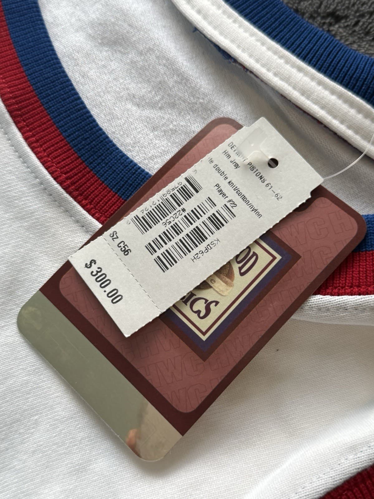 Dave DeBusschere Detroit Pistons Authentic Mitchell & Ness Jersey Size 56 1962 - image 4