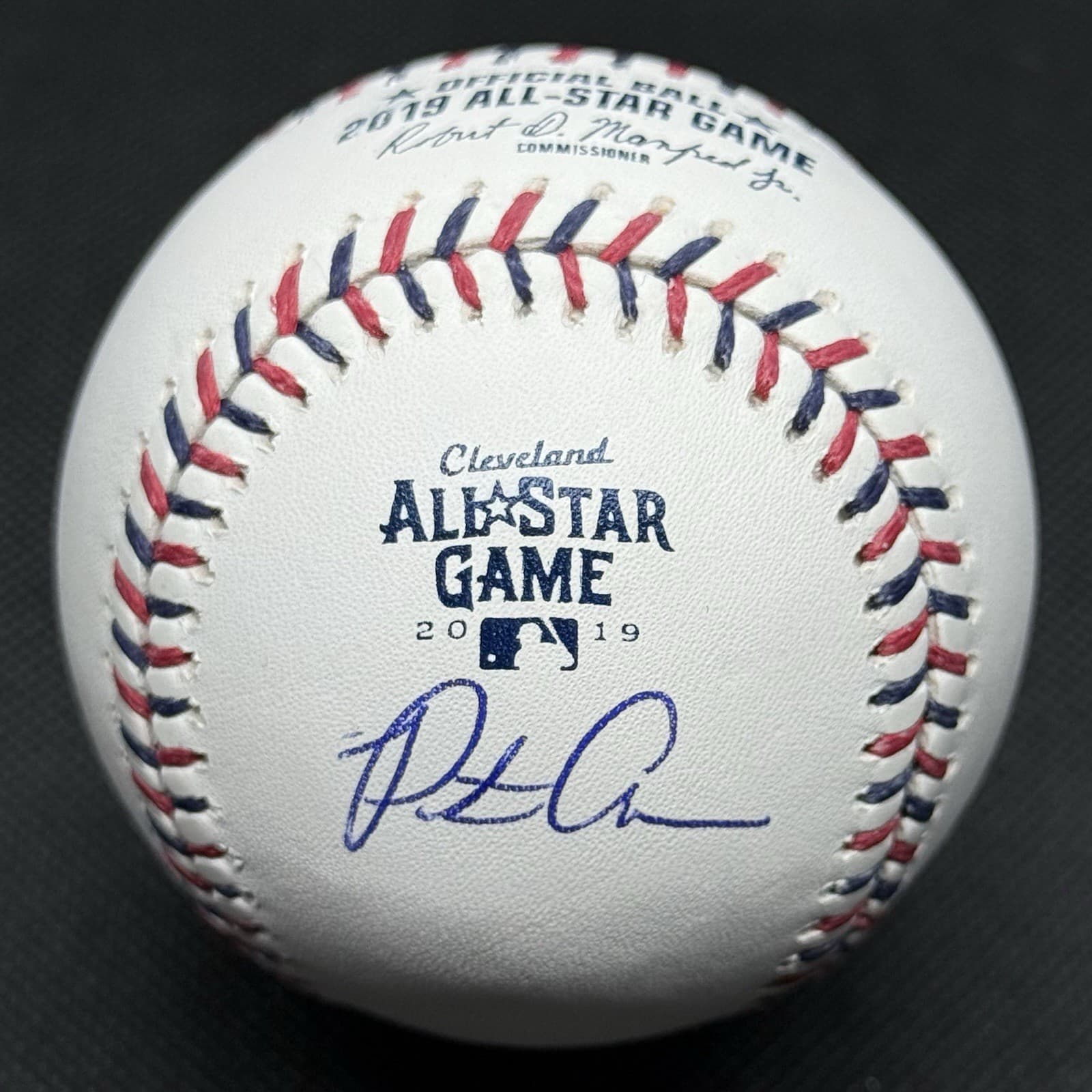 Pete Alonso Signed 2019 All Star Game Logo Baseball Fanatics COA New York Mets