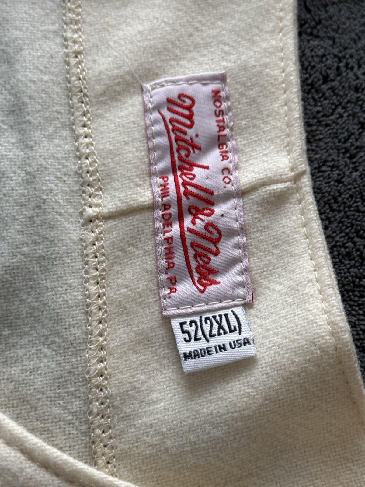 Hank Aaron Atlanta Braves Authentic Mitchell & Ness Jersey Size 52 XXL 1963 - image 2