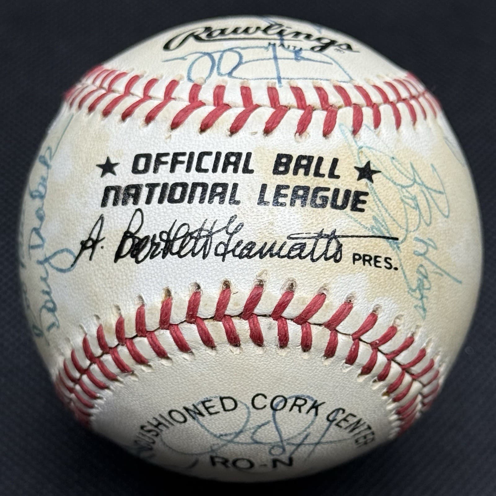 EARLY BARRY BONDS 1987 Pittsburgh Pirates Team Signed Baseball JSA LOA - image 5