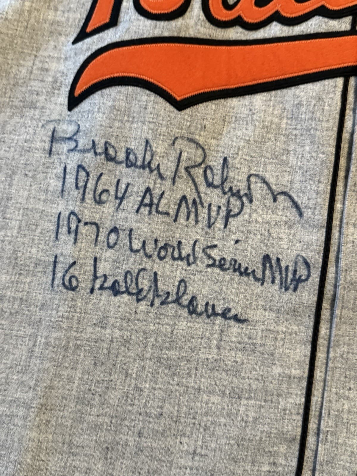 Brooks Robinson 3x Stat Signed Authentic Mitchell Ness Orioles Jersey BAS COA - image 2