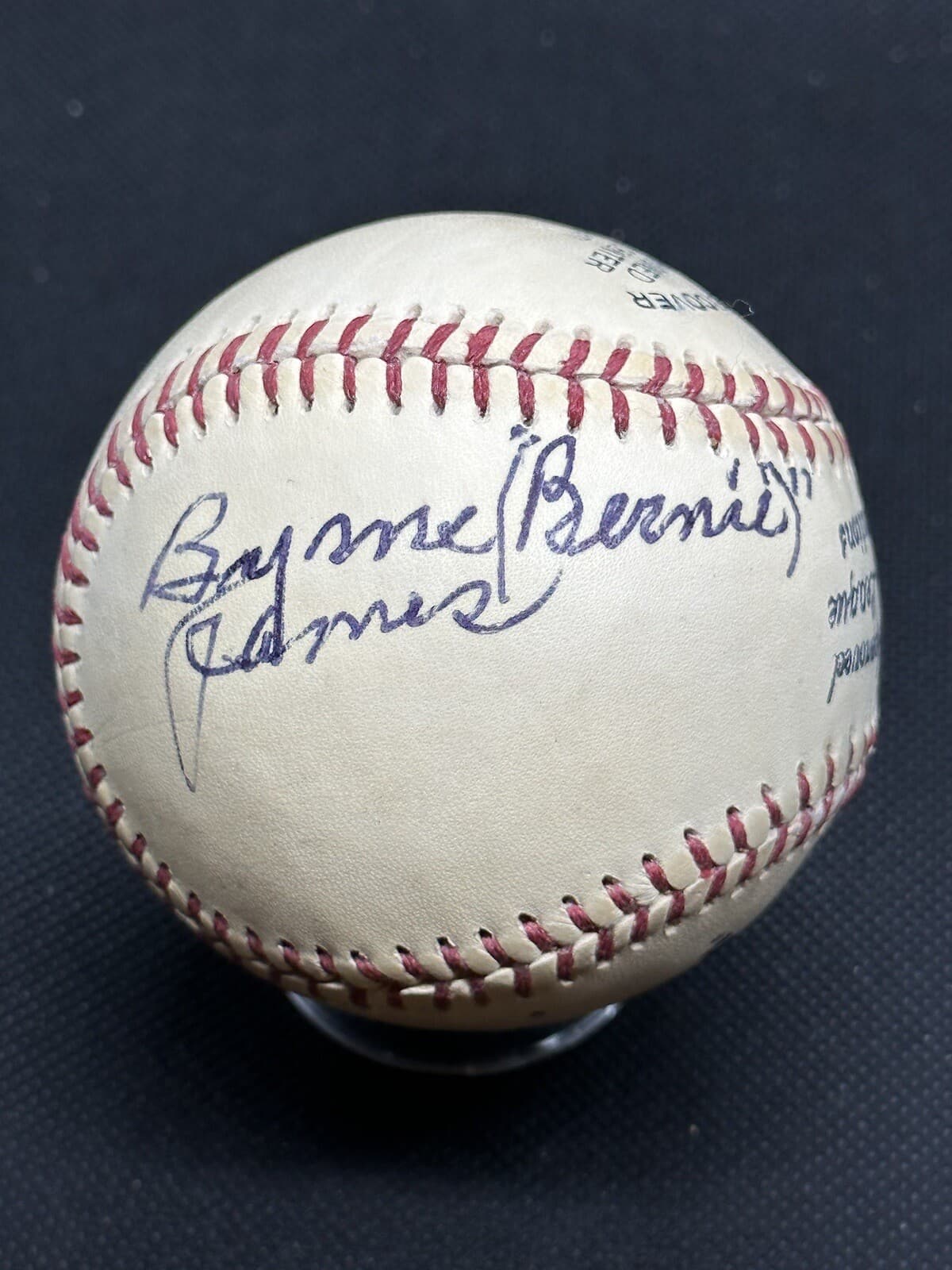Bernie James Signed Baseball 1929 Boston Braves New York Giants JSA LOA