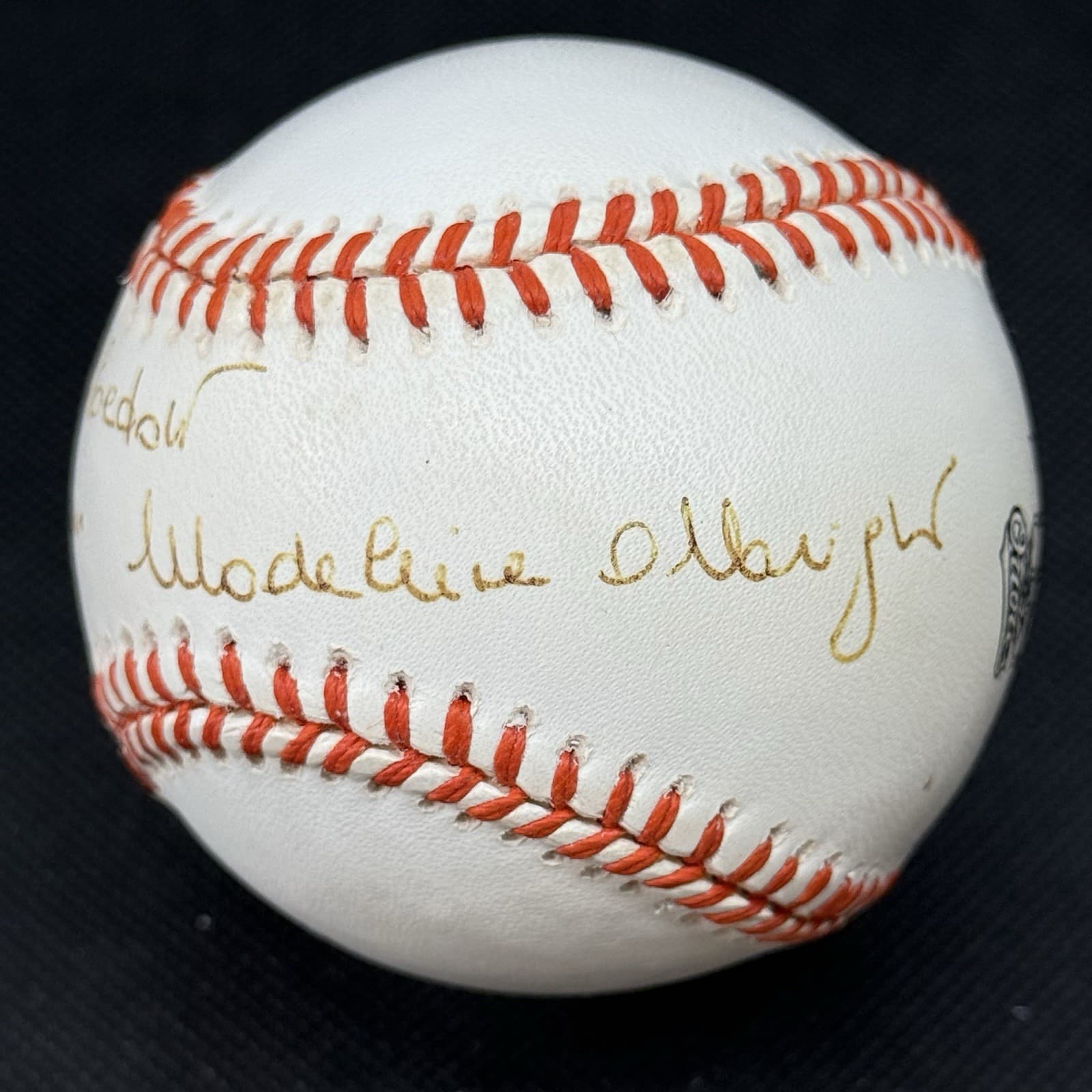 Madeleine Albright Signed Baseball Beckett COA Political Secretary of State 