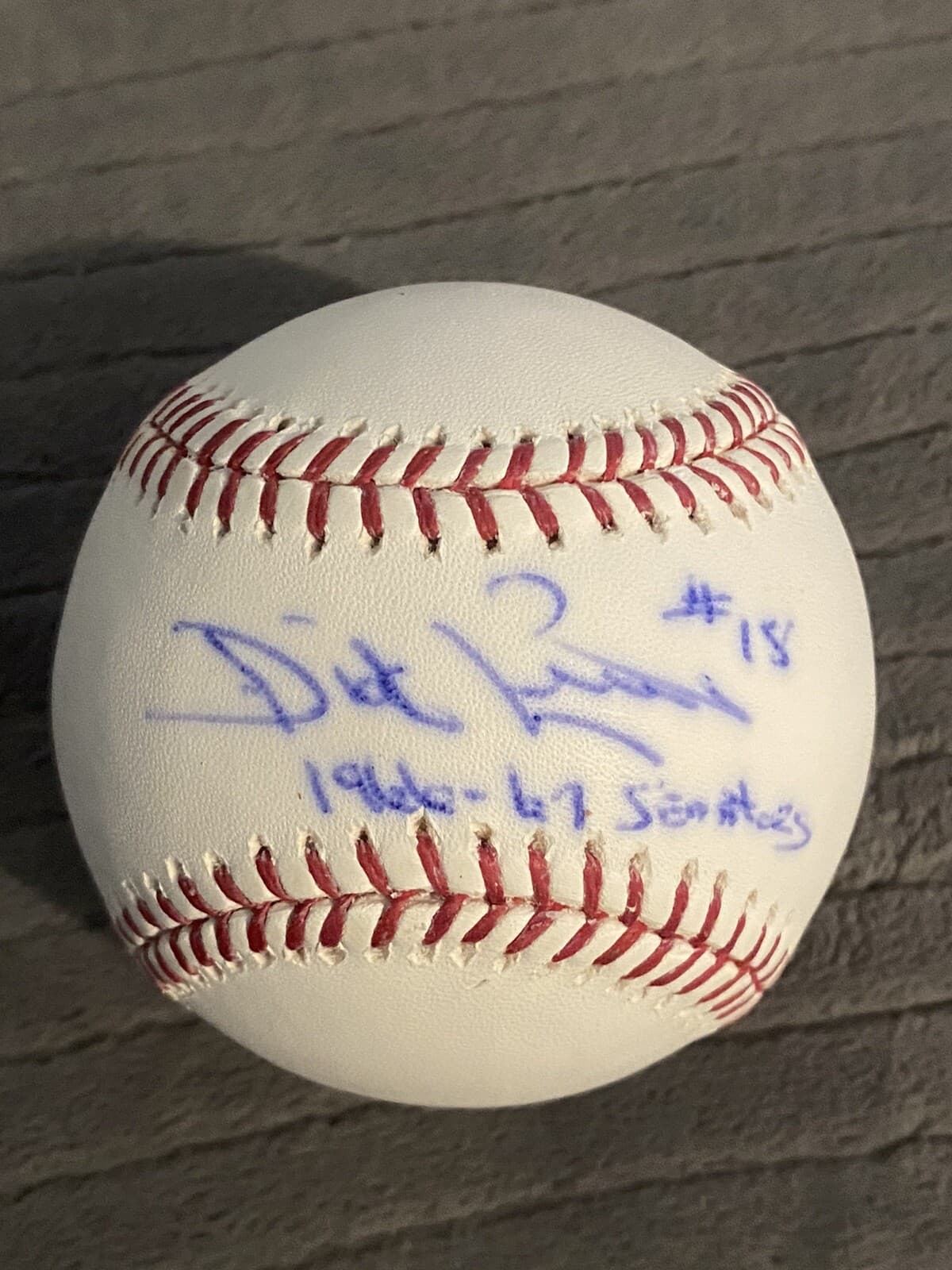 Dick Lines 1966-67 Senators Signed Baseball Minnesota Twins JSA COA