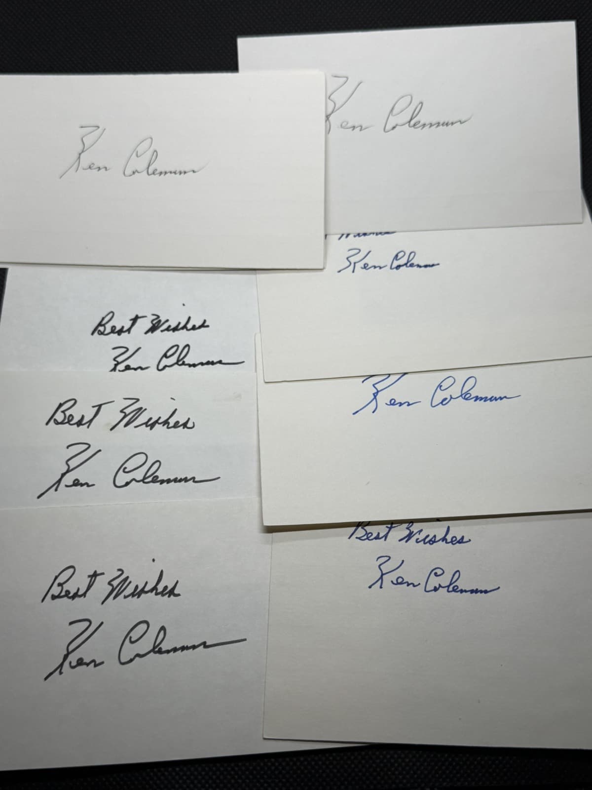 Ken Coleman Signed Index Card 3x5 Broadcaster Boston Red Sox Cincy Reds Indians - image 3