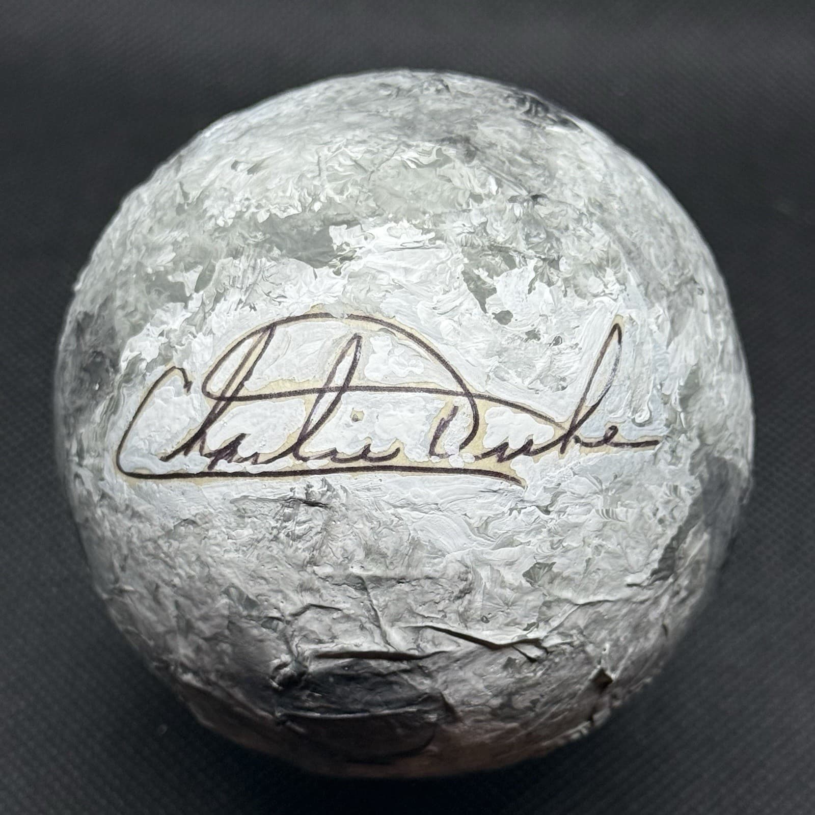 Charlie Duke Apollo 16 Signed Moon Astronaut Moonwalker Baseball Siz PSA/DNA LOA