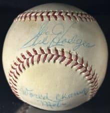The ONLY Gil Hodges 1969 World Champ Mets Signed Baseball JSA LOA New York HOF