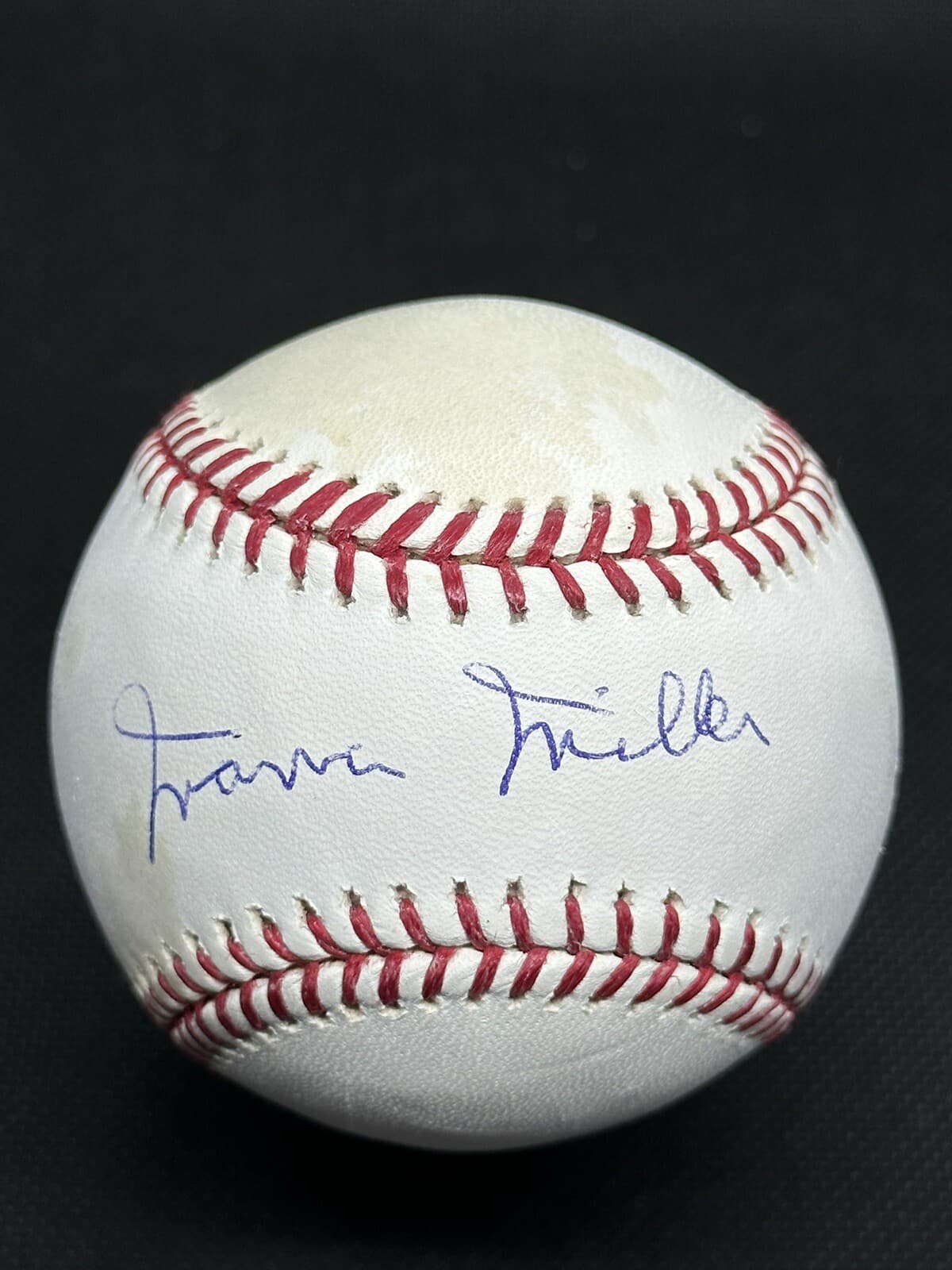 Marvin Miller Signed Baseball MLB Executive Hall of Fame MLBPA Director - Toning