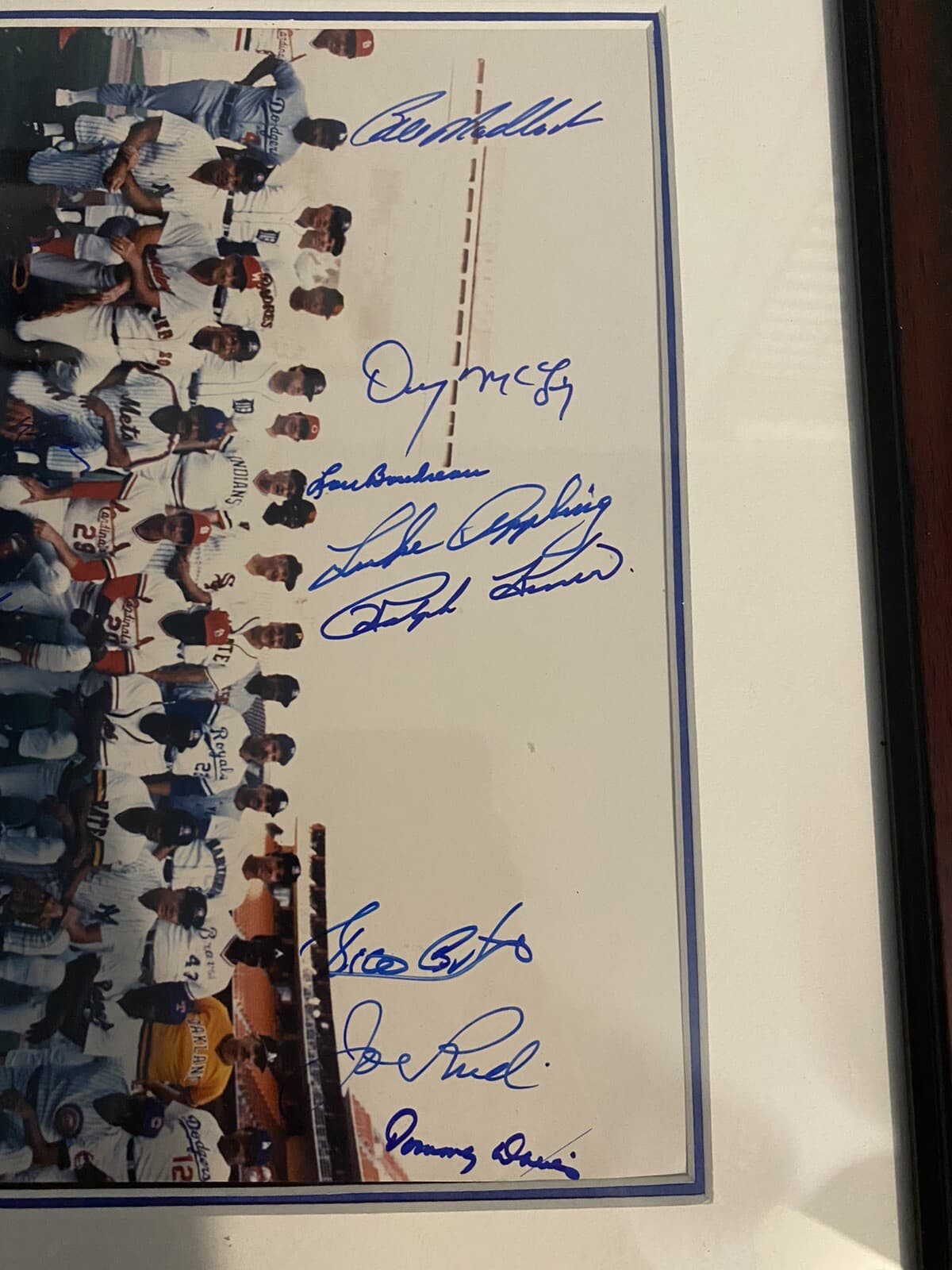 Old Timers Day Signed Autographed 8x10 Photo Framed Matted HOFers 14 Autos! - image 2