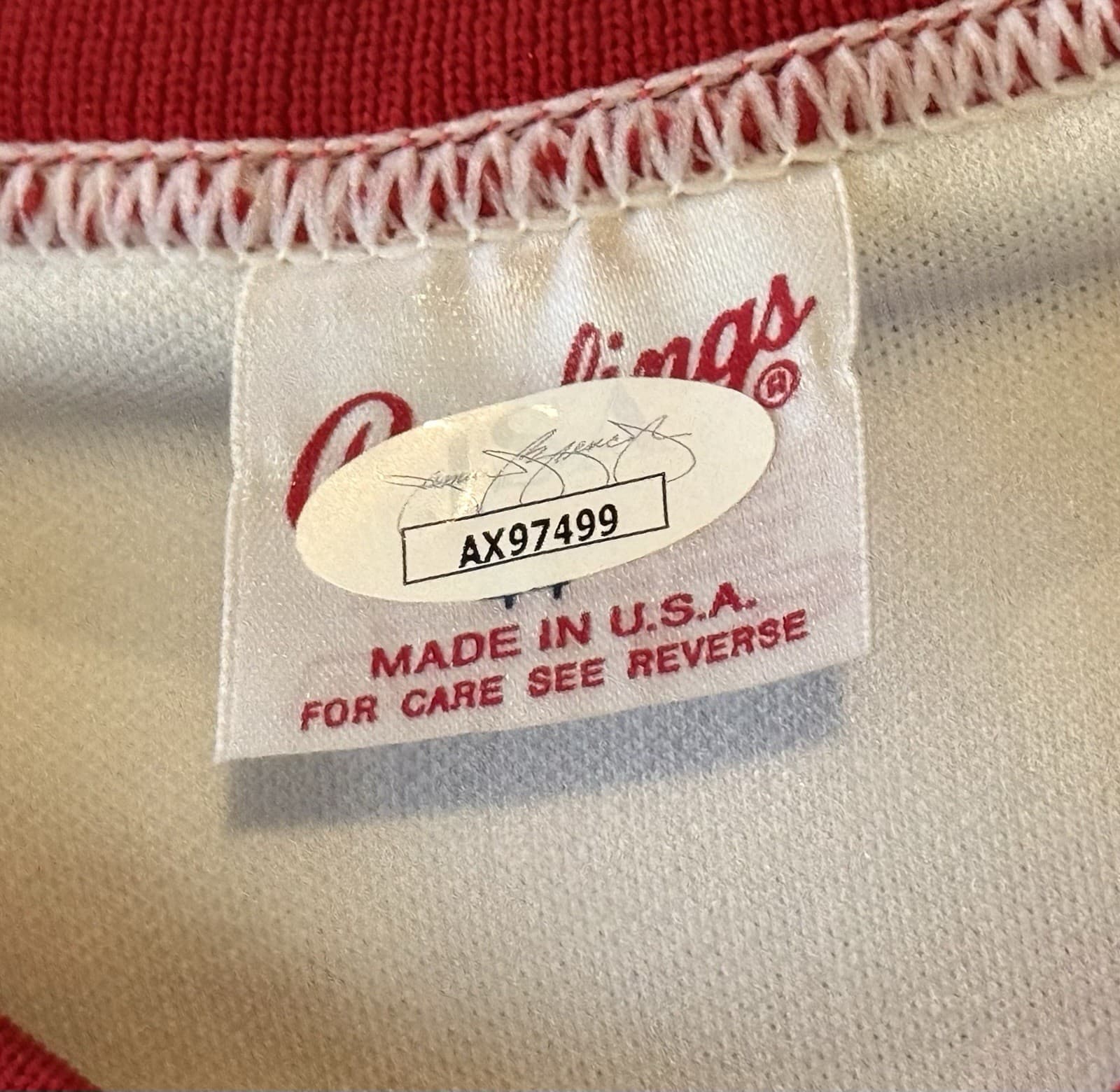 Pete Rose Signed Cincinnati Reds Jersey Baseball Rawlings 4256 Hit King JSA COA - image 4